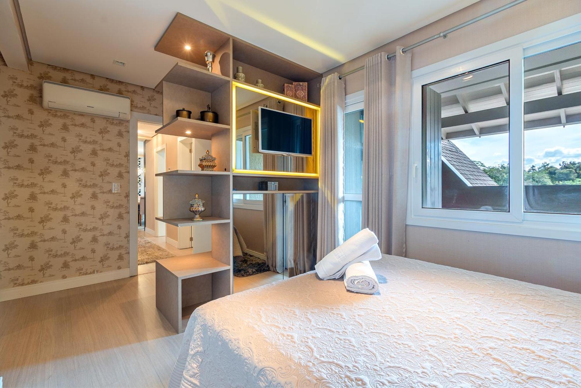 Luxuoso Apartamento Central Para 10 Pessoas Gramado Esterno foto